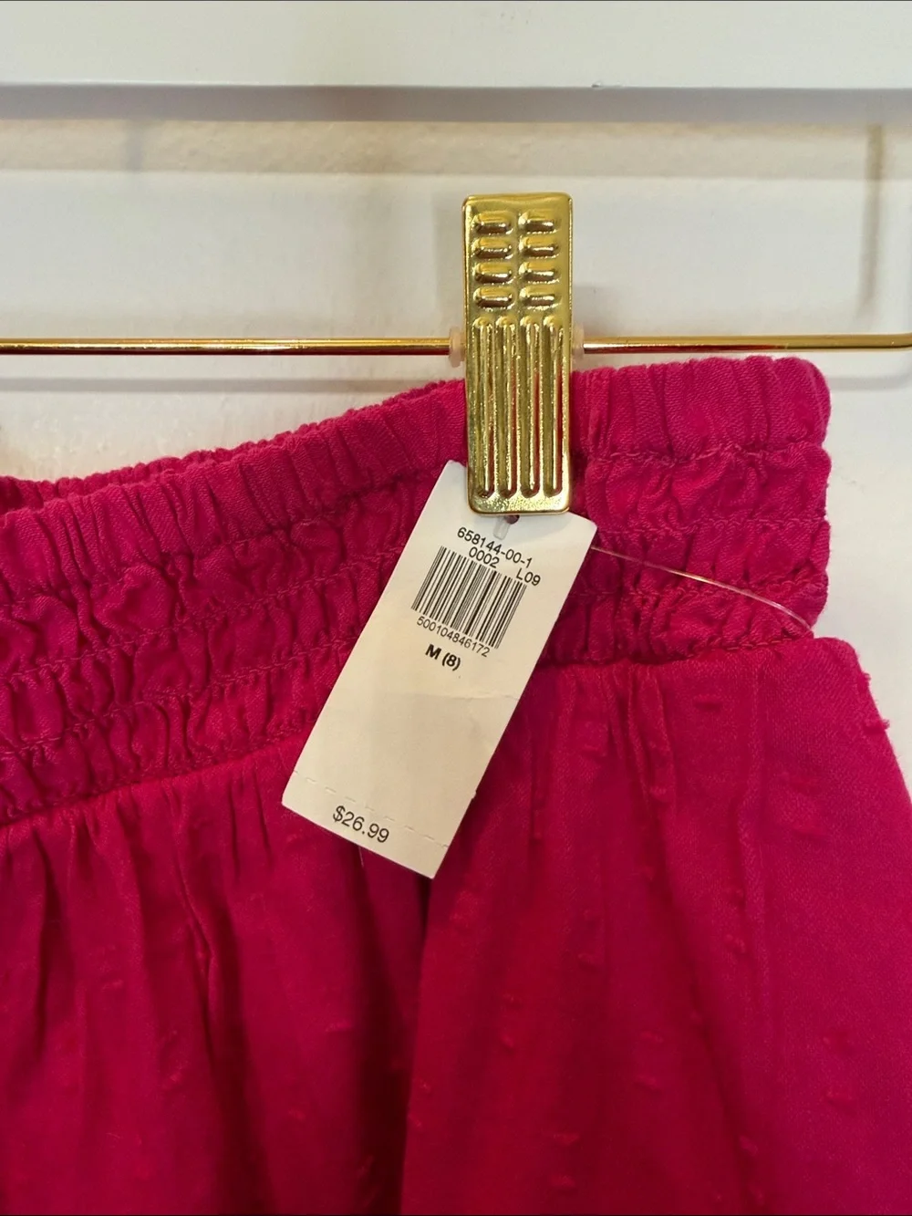 Old Navy Tiered Magenta Mini Skirt